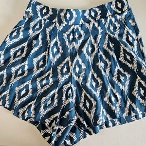 Torrid Teal and White High Waist Women's Shorts NWT
